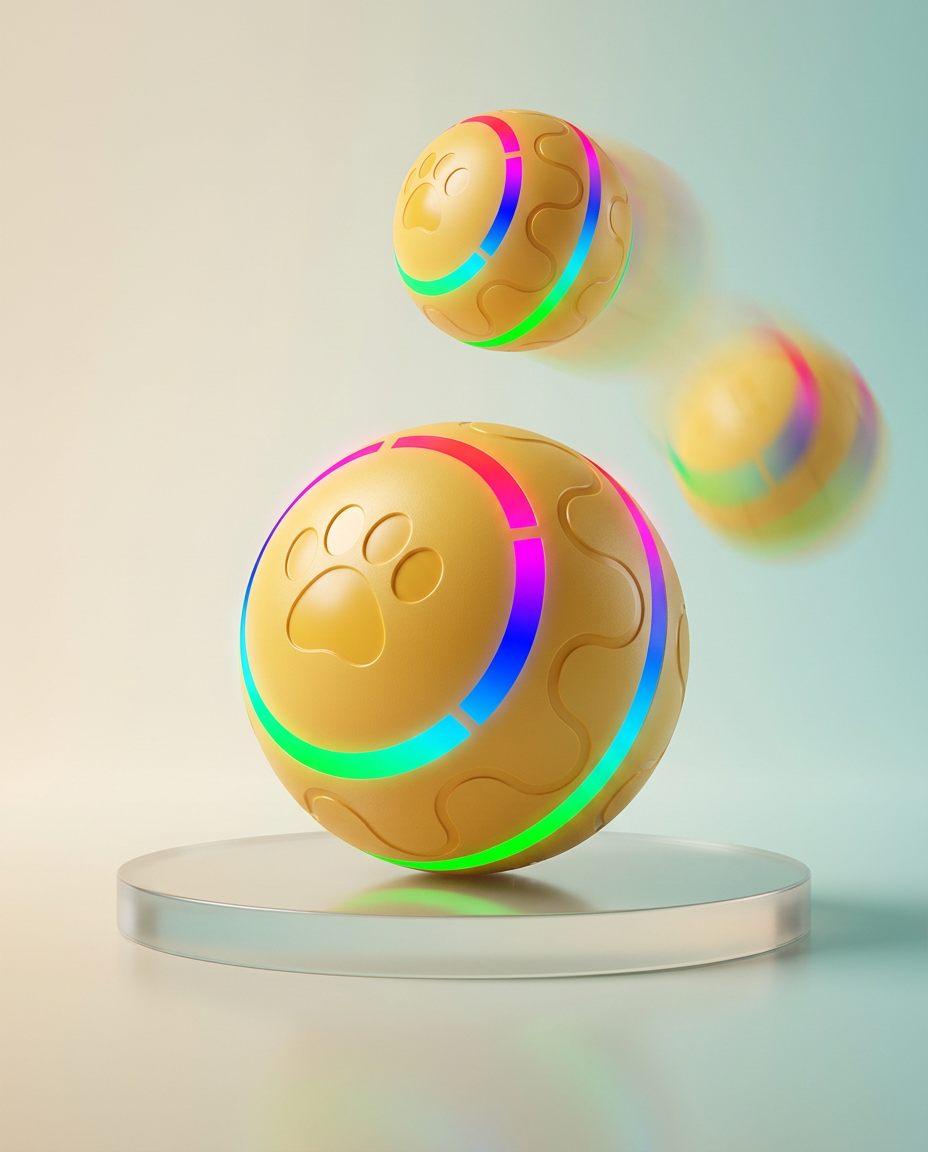 Smart Interactive Dog Ball - (Rechargeable)