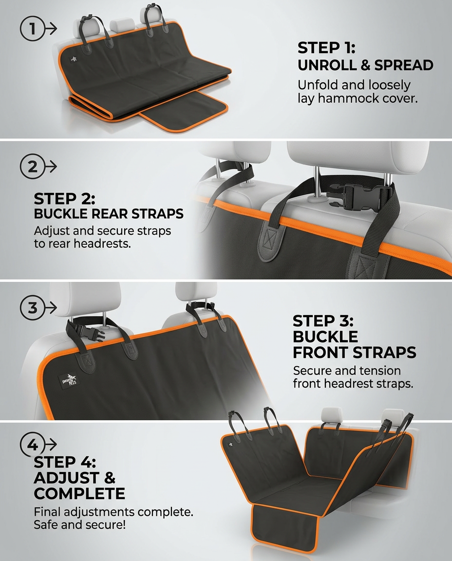 Premium Dog Car Seat Protector
